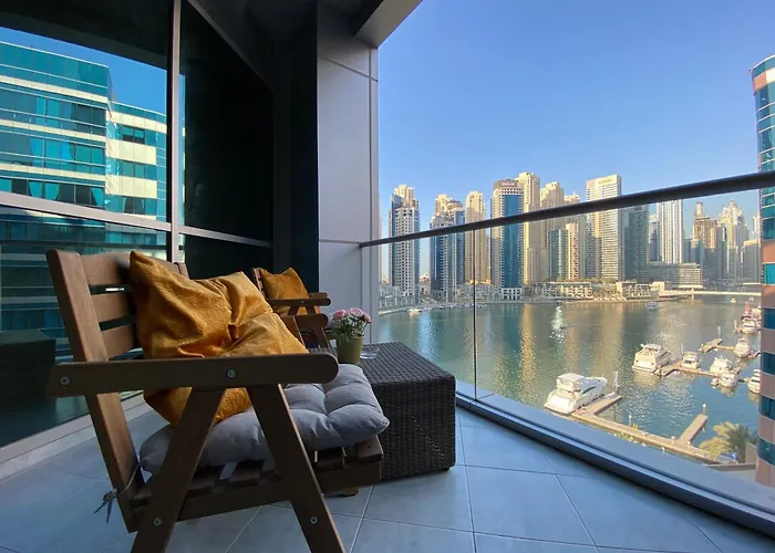 La Buena Vida Holiday Homes - Exquisite Spacious Luxe 1Br Apt , Full Marina View, Kitchen, 5 Min To Beach, Jbr And Marina